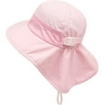 thumbnail image 3 of Minzimin Toddler Kids Girls Boys Sun Hat Summer UPF 50+ Protection Caps Wide Brim Neck Flap Beach Play Hats Age 1-7 Years, 3 of 6