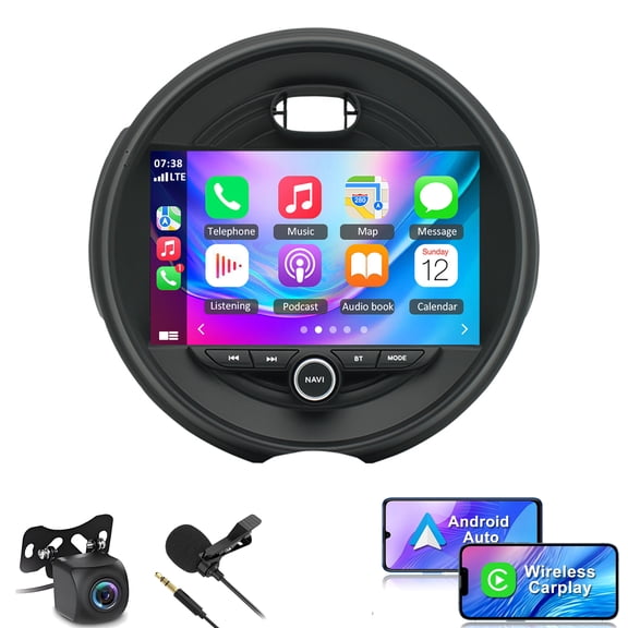 Gsuatey Radio for BMW MINI 2015-2019 Base Model Car Stereo Android 14 9 Inch IPS Touch Screen with Wireless Carplay Android Auto Bluetooth WiFi GPS FM SWC Backup Camera