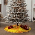 thumbnail image 4 of Fotbe 3D Sunflowers Pattern Christmas Tree Skirt, Tree Skirts Plush Christmas Decorations, Christmas Tree Skirts Xmas Decorations Holiday Party Decor-36", 4 of 6