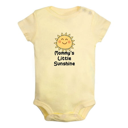 

Mommy s Little Sunshine Funny Rompers For Babies Newborn Baby Unisex Bodysuits Infant Jumpsuits Toddler 0-12 Months Kids One-Piece Oufits (Yellow 18-24 Months)