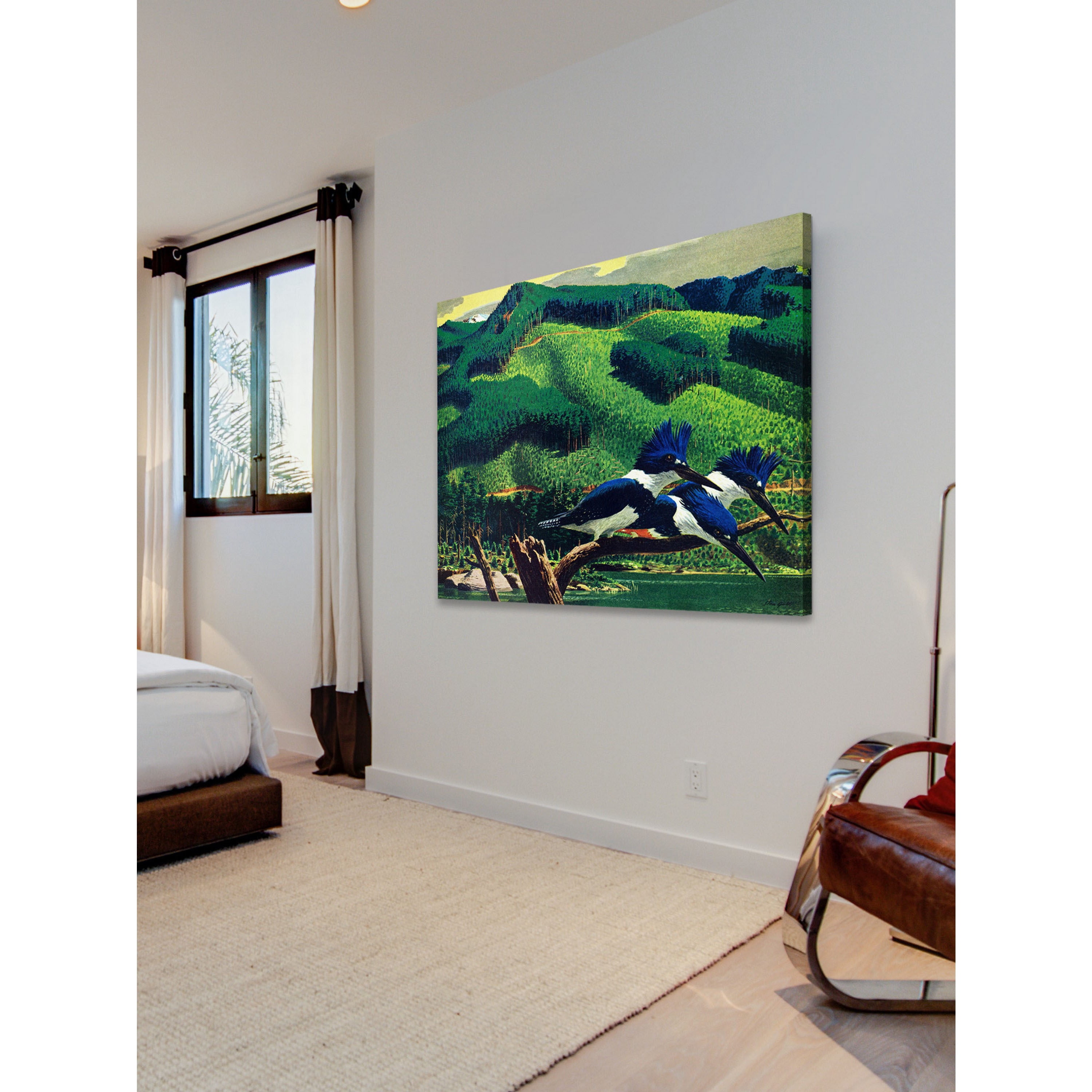 Marmont Hill - "Kingfishers" Painting Print on Wrapped Canvas