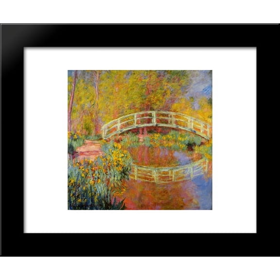The Japanese Bridge (The Bridge in Monet's Garden) 20x24 Framed Art Print by Monet, Claude