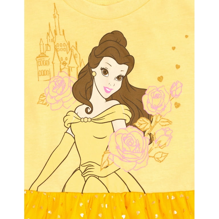 disney princess belle tutu dress Posh Peanut Girl's Disney Belle Tulle Dress in Yellow, 10Y-12Y, Viscose from Bamboo