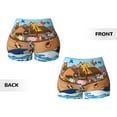 thumbnail image 4 of KLL Animals on Noah's Ark Floating Pattern Workout Shorts for Women Scrunch Short Gym Yoga Running Sport Active Exercise Fitness Shorts, 4 of 8