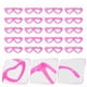 thumbnail image 2 of KAKOWELY 20 gafas decorativas con forma de corazón para muñecas, gafas de sol para vestir (rosa), 2 of 5