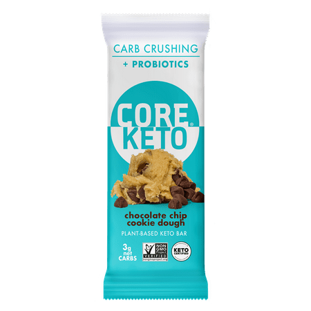 Core Keto Chocolate Chip Cookie Dough Plant-Based Bar, 1.4 oz
