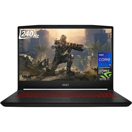 MSI 2023 Newest Katana GF66 Gaming Laptop, 15.6" FHD 240Hz Display, Intel Core i9-12900H, NVIDIA GeForce RTX 3070 Ti, 16GB DDR5 RAM, 1TB SSD, Backlit Keyboard, Wi-Fi6, Bluetooth, Windows 11 Home