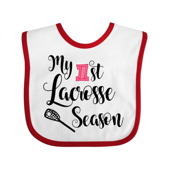 Inktastic My 1st Lacrosse Season Girls Baby Bib