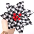 thumbnail image 2 of Coxeer Christmas Artificial Flower Decorative 6PCS Xmas Tree Flower Poinsettia Decor, 2 of 10