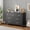 Black, variant on TEQIN 7 Drawer Dresser Bedroom Closet,Hallway Entryway Tall Chest Of Drawers Sturdy Mdf Organizer For Closet, Nursery, Entryway, Living Room, Anti-Tip Design & Easy Assembly