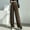 Coffee, variant on FAMTKT Women's Loose Fit High Waisted Wide Leg Pants Straight Long Trousers Suit Pants Casual Pants