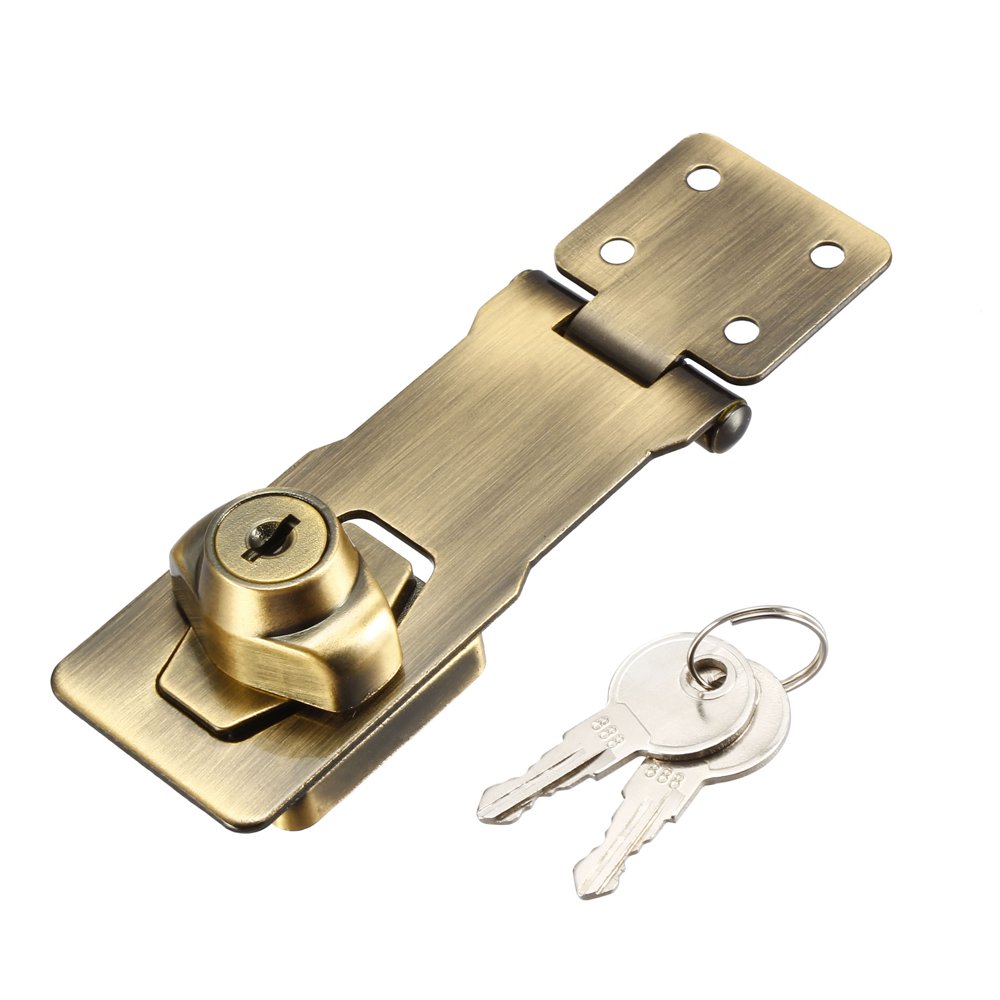 Keyed Hasp Lock 135mm Twist Knob Keyed Locking Hasp for Door