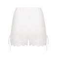 thumbnail image 3 of Lace Shorts for Women Running Gym Yoga Under Shorts for Dresses Sexy Seamless Stretch Soft Biker Shorts White M, 3 of 4