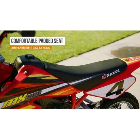 Razor - Dirt Rocket High-Torque Electric Motorcycle Dirt Bike - Red
