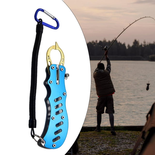 Pinza de do Clip de material acero inoxidable Herramienta de agarre do Limpieza de parrilla Equipo con mosca Regalos DYNWAVEMX Pinza de labios de pesca