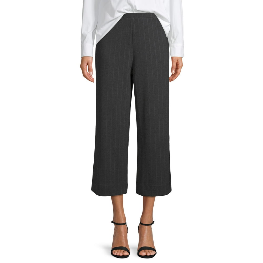 Time and Tru Time and Tru Knit PullOn Crop Pant Women's Walmart