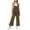 Coffee, variant on Womens Denim Bib Overalls Barrel Leg Adjustable Strap Jean Pants Jumpsuits with Pockets,Dark Blue,S