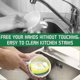 thumbnail image 5 of Heavy Duty Dish Wand Sponge Brush, Non-Scratch Kitchen Scrub Brush for Dish,Sink Cleaning Sponges Ha, 5 of 5