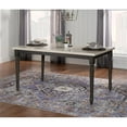 thumbnail image 6 of Pemberly Row Contemporary Wood Dining Table in Smokey White and Dark Gray, 6 of 8