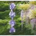 thumbnail image 2 of Woodstock Windchimes Capiz Waterfall Violeta, Wind Chimes For Outside, Wind Chimes For Garden, Patio, and Outdoor Décor, 40"L, 2 of 7
