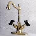 thumbnail image 5 of Kingston Brass KS1432PKX 4-Inch Centerset Lavatory Faucet, Polished Brass, 5 of 12