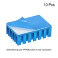 thumbnail image 2 of Unique Bargains 30x20x10mm Tampon Thermique Radiateurs en Aluminium Radiateurs Électroniques Bleu 10 Pcs, 2 of 4