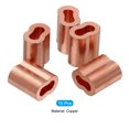 thumbnail image 3 of 3/32"/ 2.5mm Wire Rope Loop Sleeve Copper Double Ferrule Crimping Loop Sleeve, 10 Pack, 3 of 6