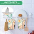 thumbnail image 4 of Yayeee Pot Holders Kitchen Heat Resistant with Pocket 7"x9.8" Cotton Oven Cooking Hot Pads, Beige Rainbow Clouds, 4 of 7