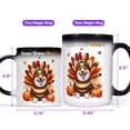 thumbnail image 4 of Happy Thanksgiving Corgi Turkey Costume Pumpkins Autumn Leaves Heat Color Changing Mug Welsh Corgi Dog Lover Gifts Idea Magic Coffee Mug - 130144, 4 of 4