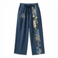 thumbnail image 3 of Pantalon Décontracté pour Hommes avec Imprimé et Jambe Droite pour un Confort et un Style Quotidiens dans la Garde-Robe du Week-End, 3 of 3