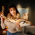thumbnail image 5 of 170cm/210cm Giant Snakes Plush Toy Simulation Long Golden Python Stuffed Snake Plushie For Children Boys Home Decoration, 5 of 5