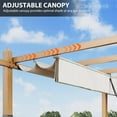thumbnail image 4 of Danolapsi Outdoor Pergola 10 x 10ft Aluminum Pergola, Outdoor Shelter Modern Design with Adjustable Roof Sun Shade Pavilion Grape Trellis Grill Gazebo for Gardens, Patios, Garden Yard, Poolside, Deck, 4 of 7