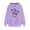 Purple, variant on ICHUANYI Women's Fall Winter Hoodies Long Sleeved Comfortable Heart Print Sweatshirt Pullover