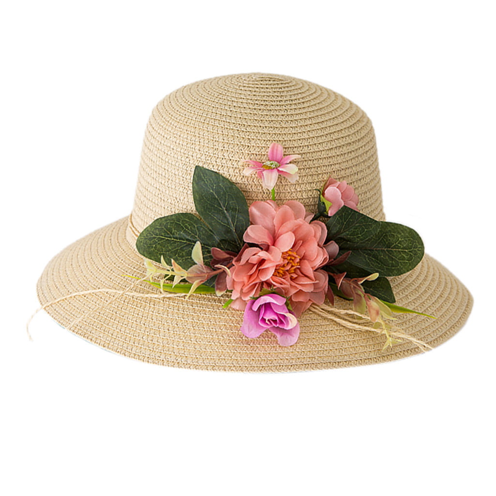 Girls Summer Baby Flower Sun Cute Hat Breathable Hat Straw Kids Hat Boys Hats 