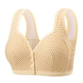 thumbnail image 2 of Aofany Bras for Women Wireless Bra For Senior Front Closure Breathable Bra Wirefree Bras For Older Women Plus Size Bra Seamless Bras, 36B/C-44B/C, 2 of 8