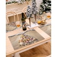 thumbnail image 5 of Christmas Placemats Set of 6 Starfish Christmas Tree Christmas Placemats for Dining Table Beach Marine Life Table Mat Winter Holiday Home Party Kitchen Table Decorations, 5 of 6