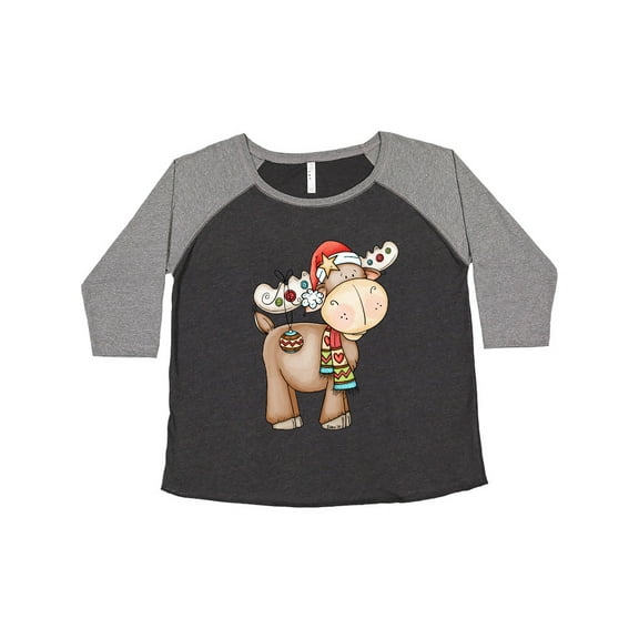 Inktastic Christmas Molly Moose Women's Plus Size T-Shirt
