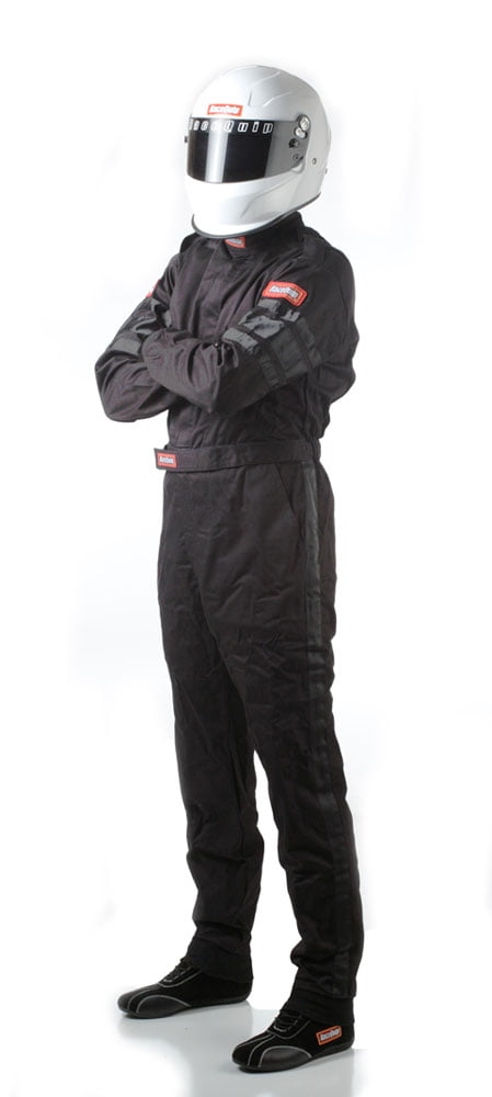 Racequip Black 5X-Large Single Layer Racing Driver Fire Suit Jacket SFI 3.2A/ 1