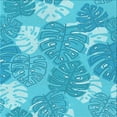 thumbnail image 1 of Ahgly Company Indoor Square Patterned Bright Turquoise Blue Area Rugs, 5' Square, 1 of 6