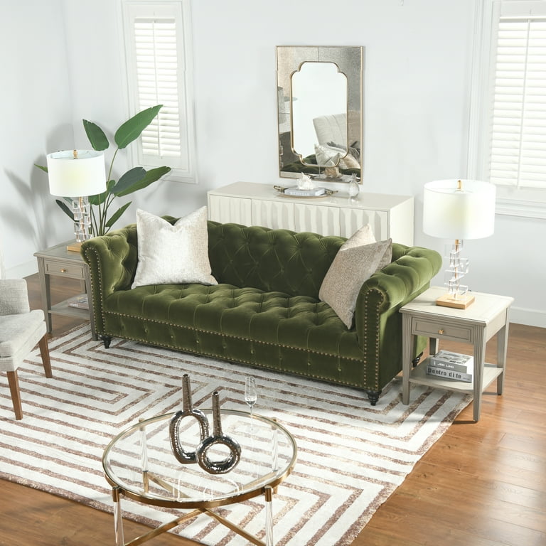 Olive store chesterfield sofa