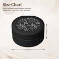thumbnail image 2 of Yiaed Snake Print Travel Jewelry Case Bridesmaid Gift Boxes Jewelry Travel Organizer Small Round Jewelry Box Mini Storage-Black, 2 of 7