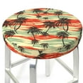 thumbnail image 3 of Lsque Colorful Hawaii Palms Round Bar chair cushion covers Velvet Fabric Premium Comfort Protects from Scratches and Stains for 14-17 Inch Chair- 13 inch, 3 of 7