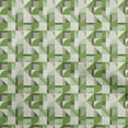 thumbnail image 1 of oneOone Cotton Silk Green Fabric Geometric Sewing Fabric By The Yard Printed Diy Clothing Sewing Supplies 42 Inch Wide, 1 of 4
