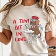 thumbnail image 2 of A Tini Bit In Love Dachshund Valentine T-Shirt, Funny Galentine Tee, 2 of 6