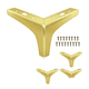 thumbnail image 1 of Patas De Muebles Elevadores De Cama Sofá Apilables 4pz 10cm  MaluberoDORADO, 1 of 4
