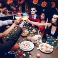 thumbnail image 2 of Halloween Placemats Set of 4, 12x18 Inch Funny Ghost Table Mat, Non-Slip and Washable Linen Place Mat for Home Party Decoration, 2 of 6