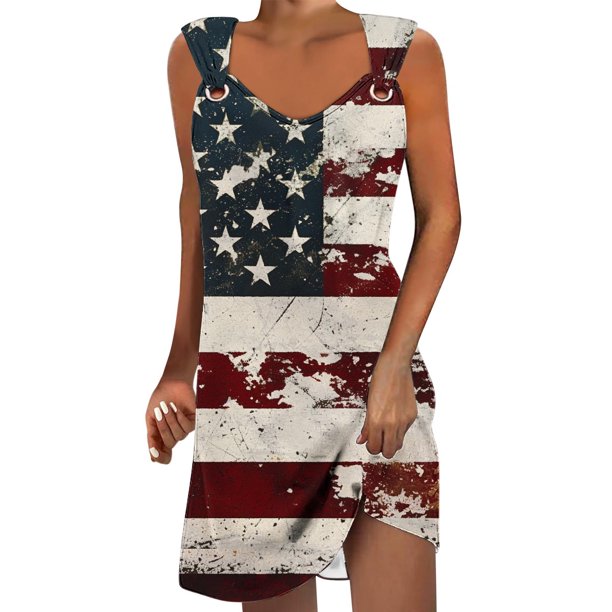 Vestido de Verano para Mujeres, Moda Color Sólido Bolsillo sin Mangas Vestido Casual Cuello en V Hecho de Poliéster Ligero para Primavera Verano, Vestido de Verano Casual