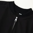 thumbnail image 4 of Enjoytime Jackets for Women Solid Color Long Sleeve Zip Up Cropped Coat Lightweight Fashion Casual Outerwear, 4 of 7