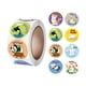 thumbnail image 1 of 500 pegatinas redondas de animales para decoración, regalo de cumpleaños, pegatinas de extraíbles de 1 pulgada, rollo de pegatinas para el A, 1 of 8
