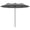 Gray, variant on Demi Bonn 9.5' Outdoor Patio Umbrella with Push Button Tilt, Crank, 3 Vents, 12 Ribs, Double Sided Market Umbrella for Garden, Deck, Pool, White